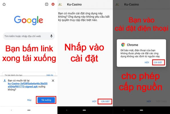 cách tải app ku casino